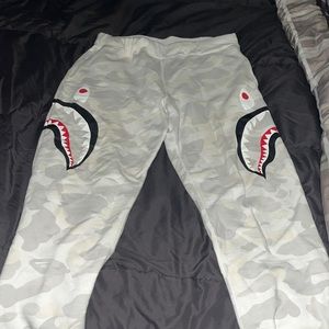 Bape sweatpants glow in the dark space camo